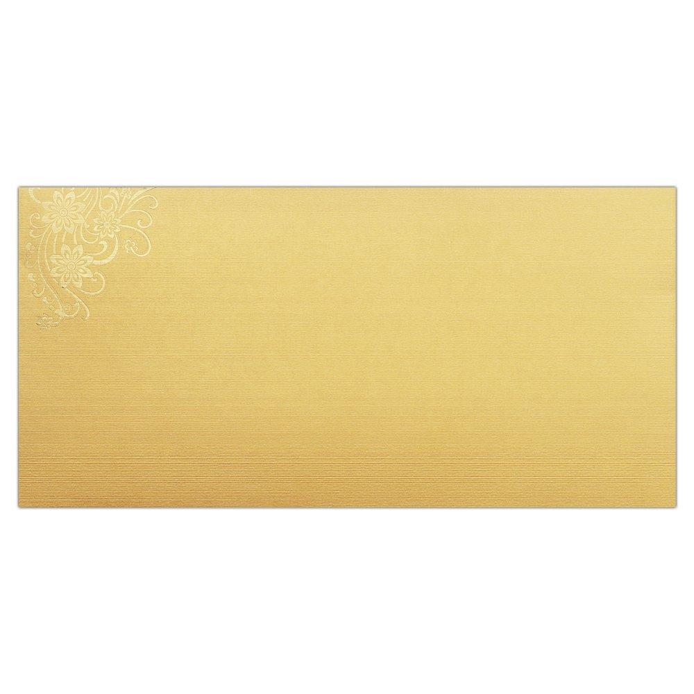 Pristine Gold Shading With Designer Wedding Card -KNK1939