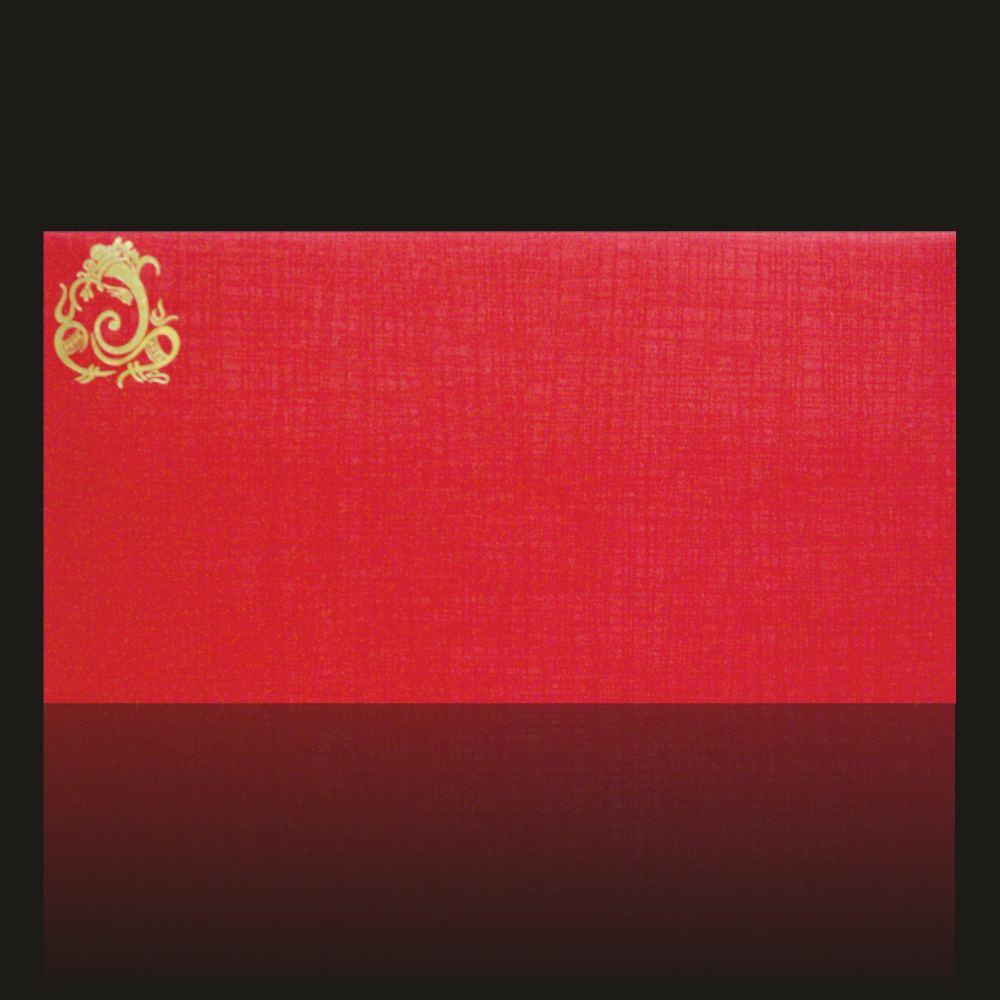 Red Peacock Invitation Card