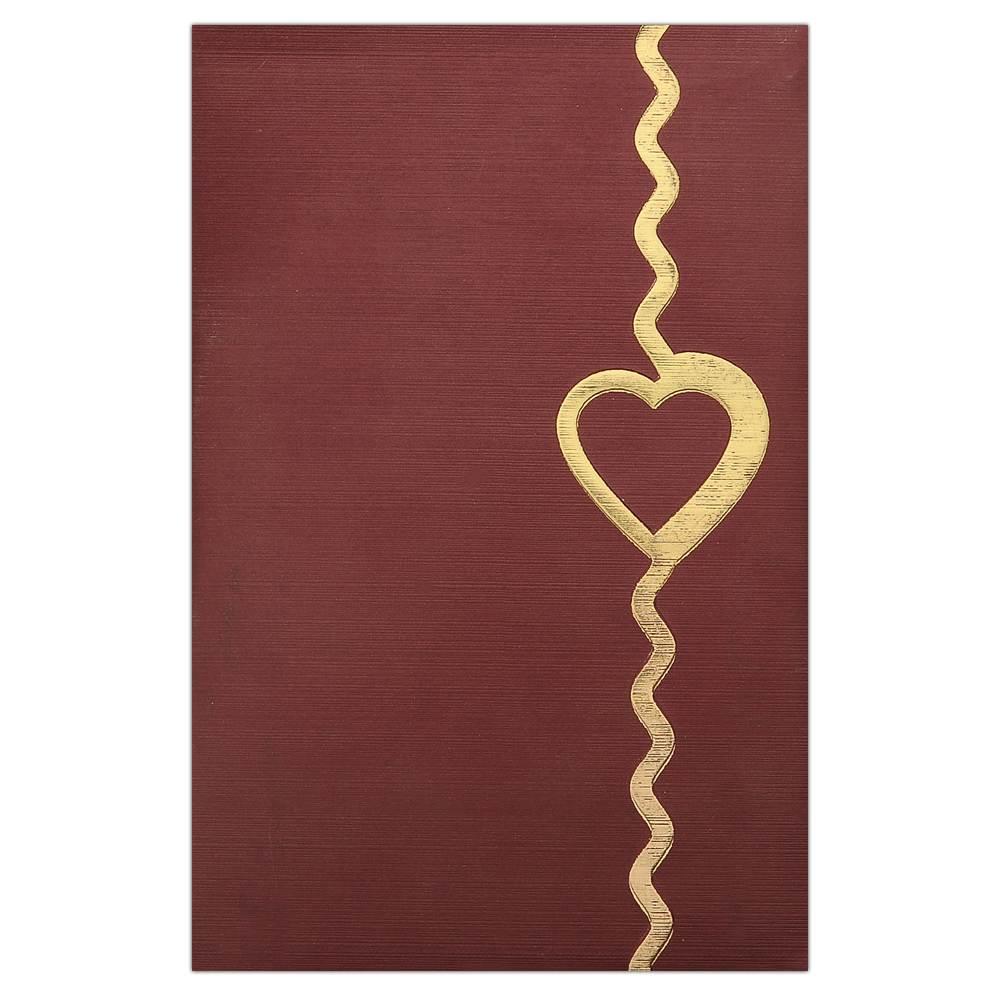 Invitation Card - Heart Shaped Personal Wedding Invitation-KNK2156