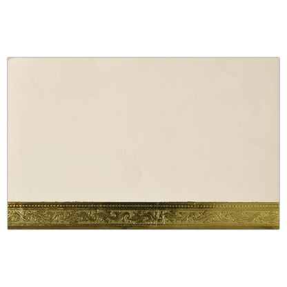 Invitation Card - Divine Creation Ganesha Card in Brown and Gold-KNK2250