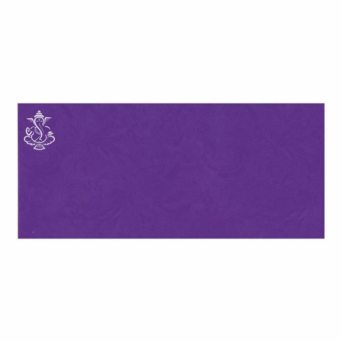 Violet Ganesha Invitation Card-King of Cards