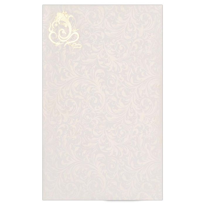 Admirable Ganesha Padded Wedding Card-KNK2280-King of Cards
