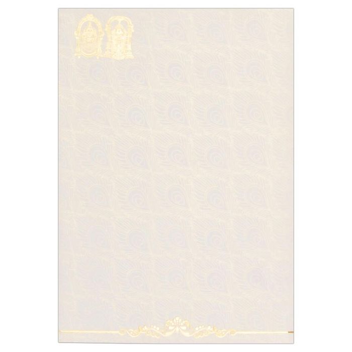 Balaji Padmavathi Blessed Wedding Card-KNK2416-King of Cards