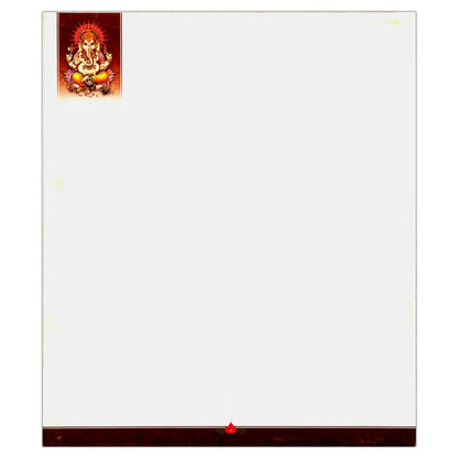 White Traditional Indian Wedding Card
