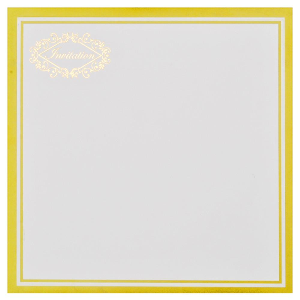 Invitation Card - White Multi-Faith Wedding Invitation-KNK2549