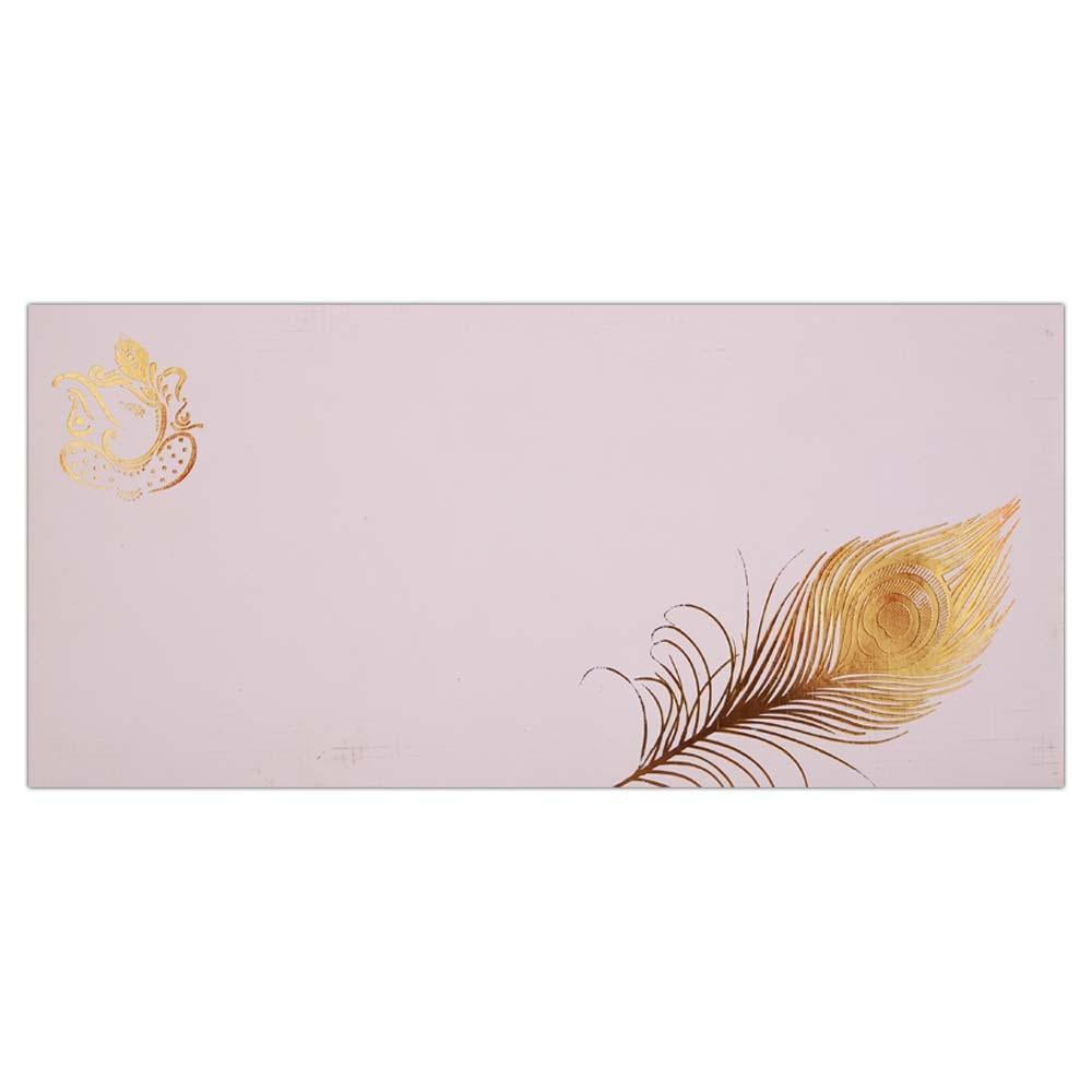 Invitation Card - Mystique Ganesh Card in blue and Gold - KNK2727