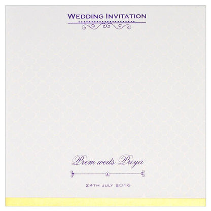 Violet Invitation Card-KNK2909