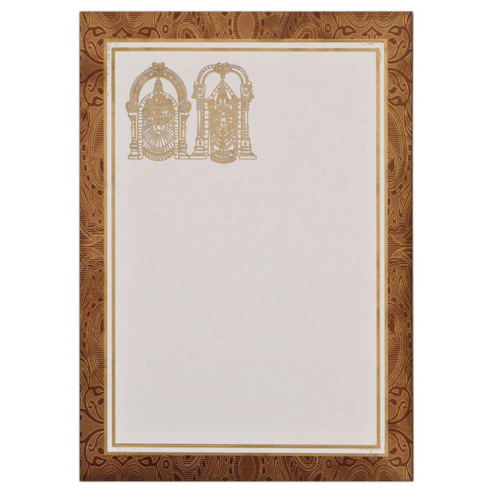 Invitation Card - Blessings of Balaji Padmavathi Wedding Card-KNK2980