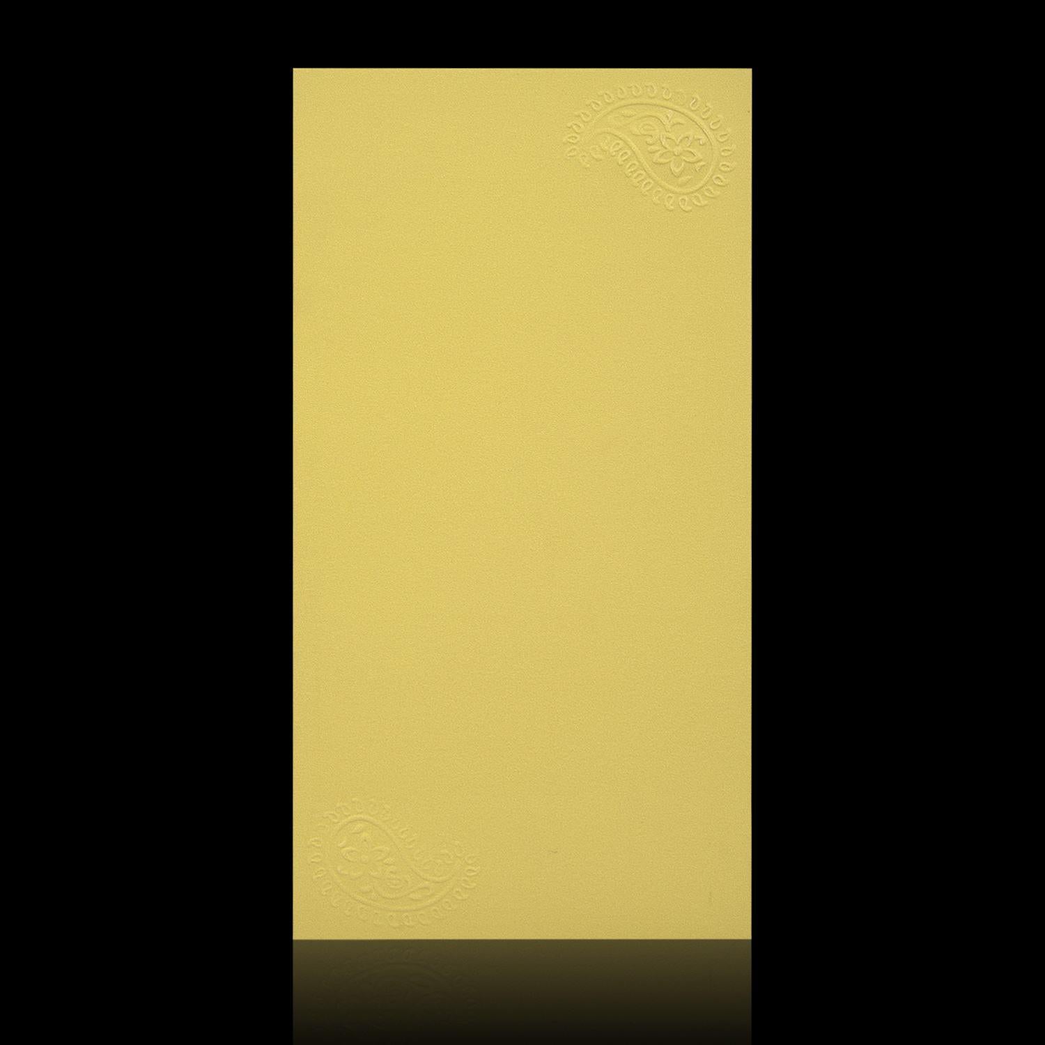 Alluring Gold Shading Single Sheet Wedding Card-KNK30340