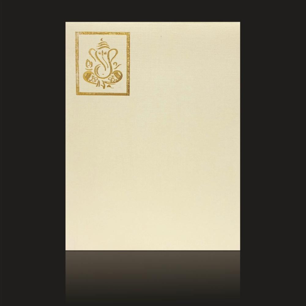 Charming Cream Shading With Laser Cut Design Wedding Card