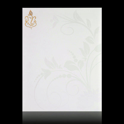 Beautiful Red Floral Theme Wedding Card - KNK3145