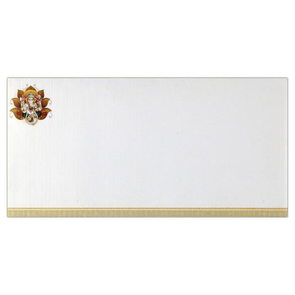 White Radha Krishna Invitation-KNK3164