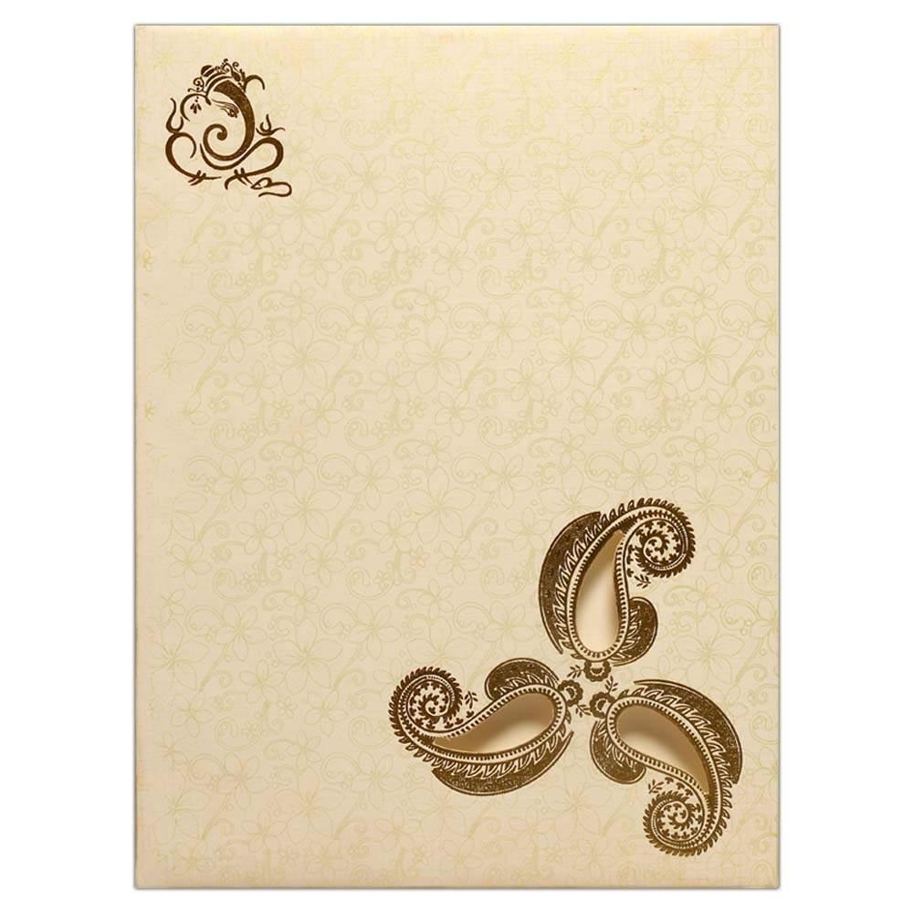 Invitation Card - Grand Purple Akshata Invitation Card-KNK3171