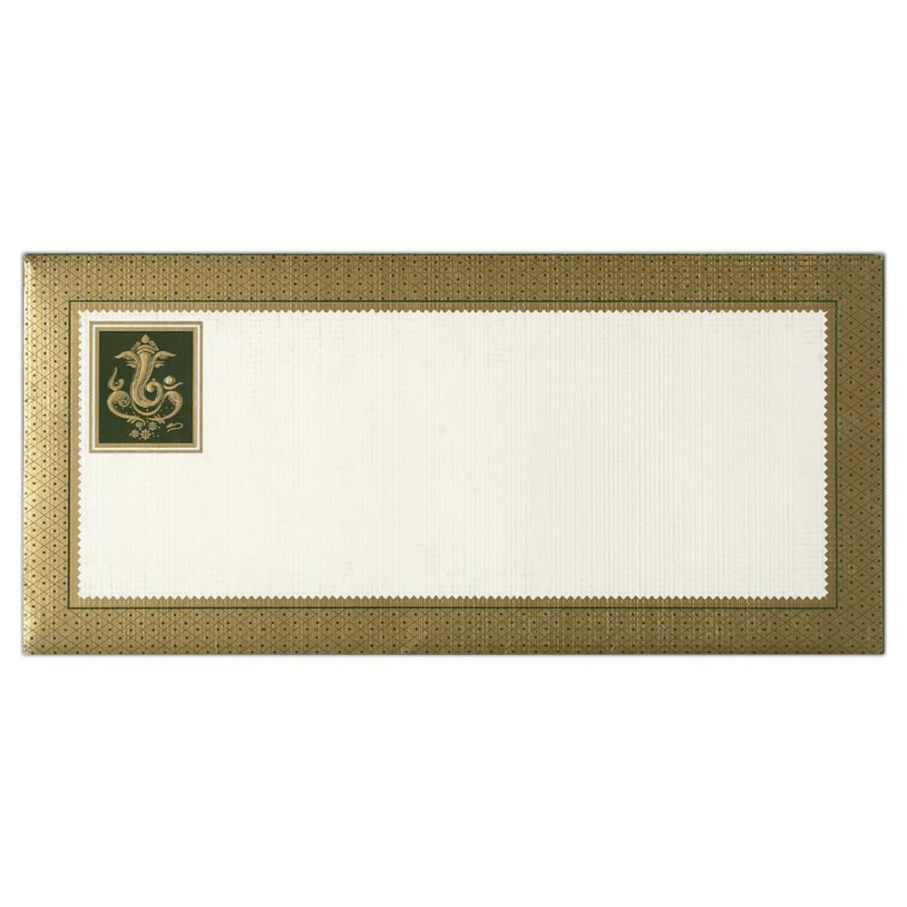 Invitation Card - Horizontal Ganesha Wedding Invitation Card-KNK3194