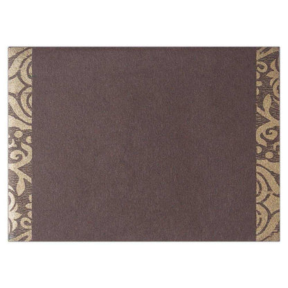Invitation Card - Divine Classic Brown Ganesha Invitation Card-KNK3223