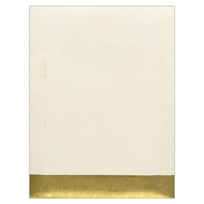 Invitation Card - Metallic Brown Invitation Card with Divine Lord Ganesha-KNK3429