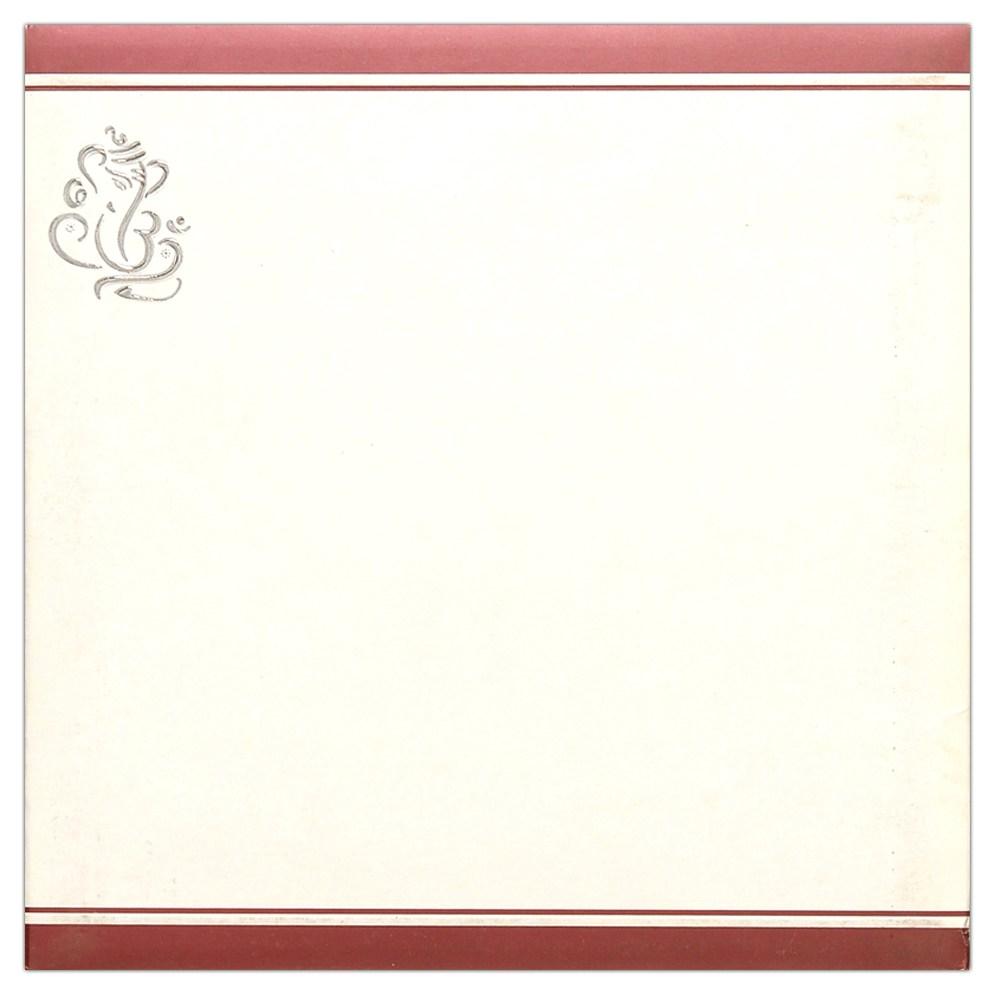 Invitation Card - Elegant Silver Ganesha Invitation Card-KNK3441