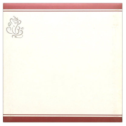 Invitation Card - Elegant Silver Ganesha Invitation Card-KNK3441