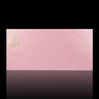 Pink Floral Metallic Invitation Card-KNK3448
