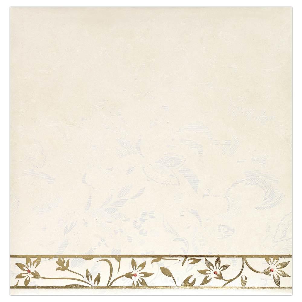 Pleasant  Floral Blue Shading With Wedding Invitation Card -KNK3517