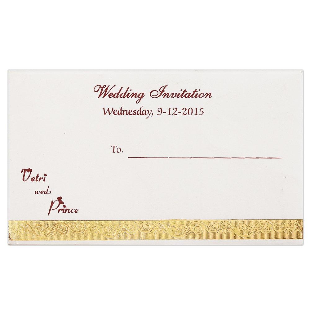 Invitation Card - Aesthetic Personal Wedding Invitation Card-KNK3530