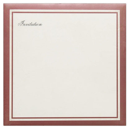 Invitation Card - Scintillating Silver Floret Designer Invitation Card-KNK3565