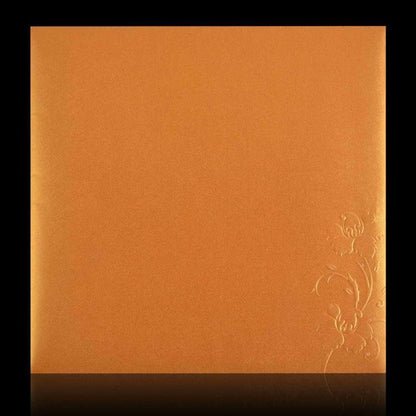 Marvellous Maroon Shading With Flower Cut Wedding Card - KNK3678-King of Cards