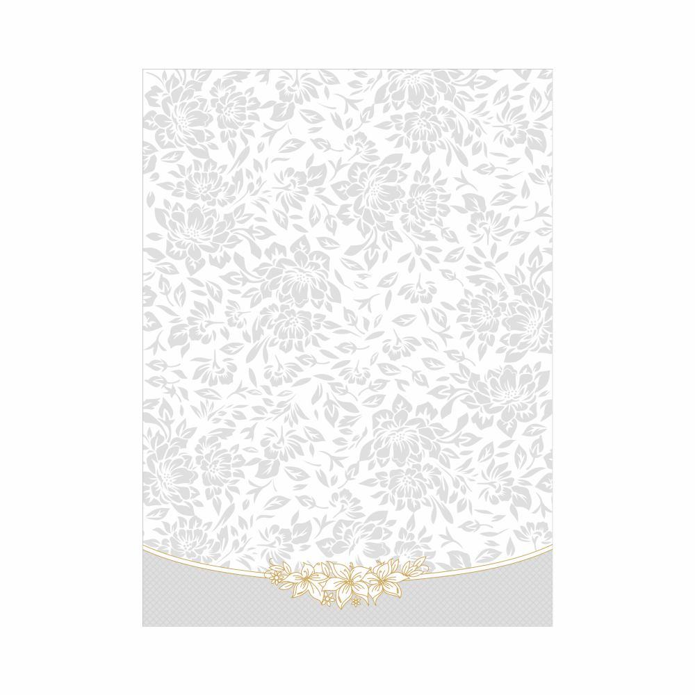 White Floral Invitation Card