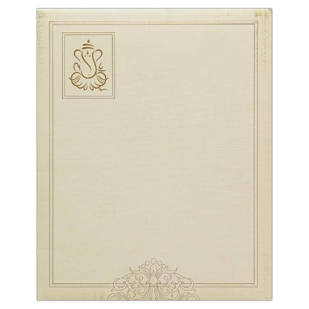 Invitation Card - Designer Ganesha Reception card-KNK3720