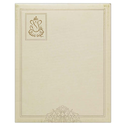 Invitation Card - Designer Ganesha Reception card-KNK3720
