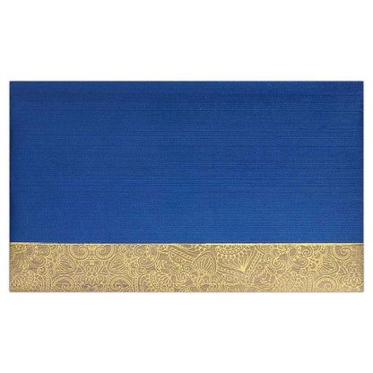 Invitation Card - Blue Personal Indian Wedding Card-KNK3814
