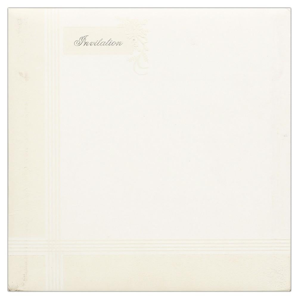 Invitation Card - Silver and Grey Invitation Card-KNK4076