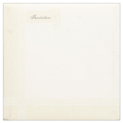 Invitation Card - Silver and Grey Invitation Card-KNK4076