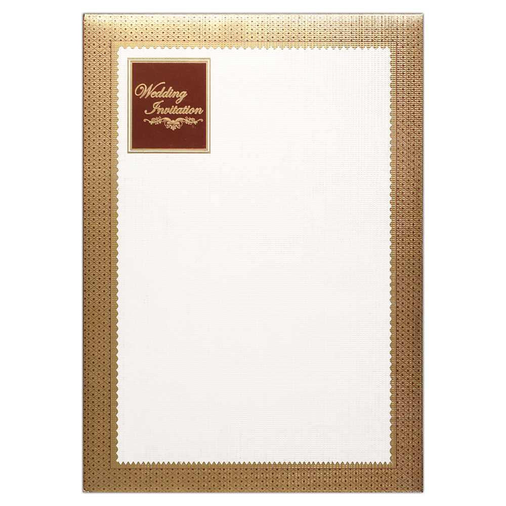 Invitation Card - Classic Style Indian Marriage Invitation Card-KNK4112