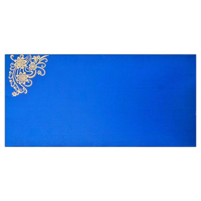 Classic Violet Shading With Floral Theme Wedding Card - KNK4181-King of Cards