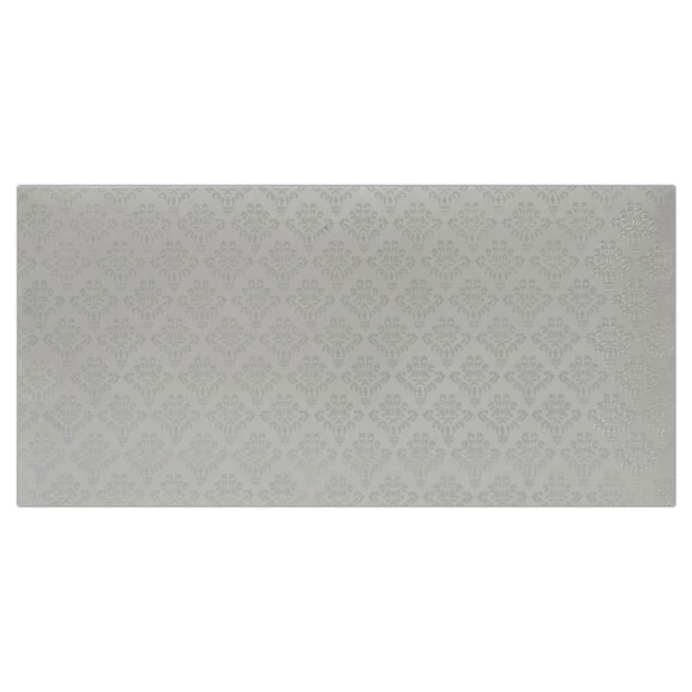 Invitation Card - Majestic and mesmerising Invitation card in white and silver-KNK4197