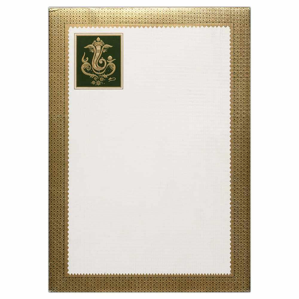 Invitation Card - Maha Ganapathi Traditional Kalyana Patrika-KNK4237