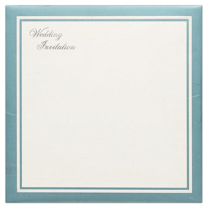 Invitation Card - Simple and Classic Blue Designer Invitation Card-KNK4303