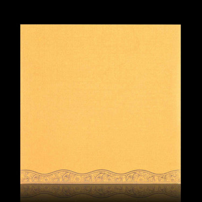 Charming Cream Shading With Gold Foiling Wedding Card