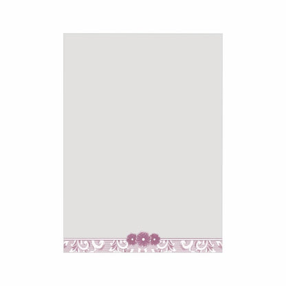 Violet Floral Invitation Card