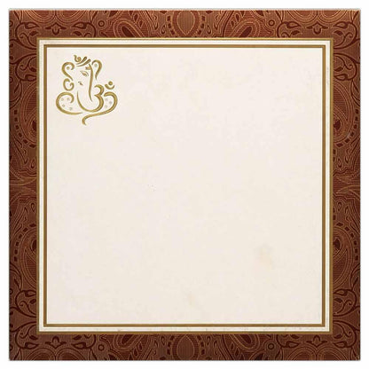Invitation Card - Wedding Reception Gold Series Invitation Card-KNK4343