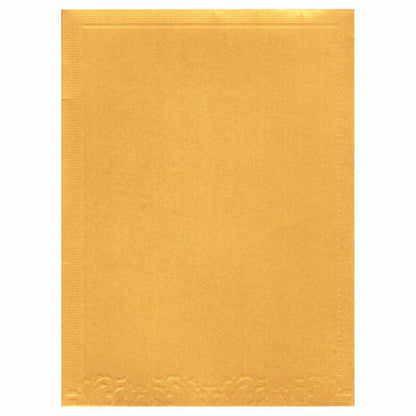 Gold Ganesha With Floral Design Invitation Card-Knk4629