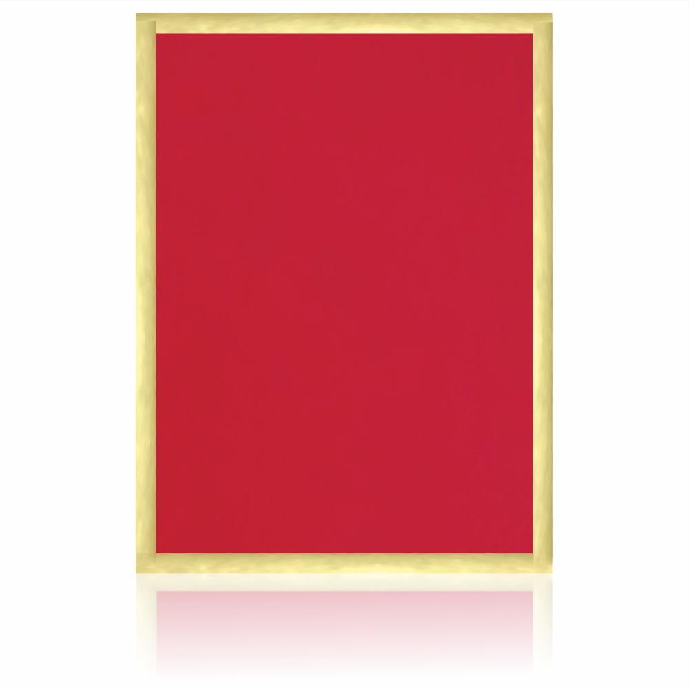 Pristine Royal Red Shading With Gold Border Padding Wedding Card - KNK4680