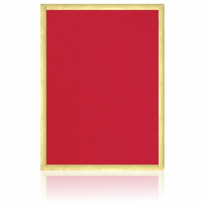 Pristine Royal Red Shading With Gold Border Padding Wedding Card - KNK4680