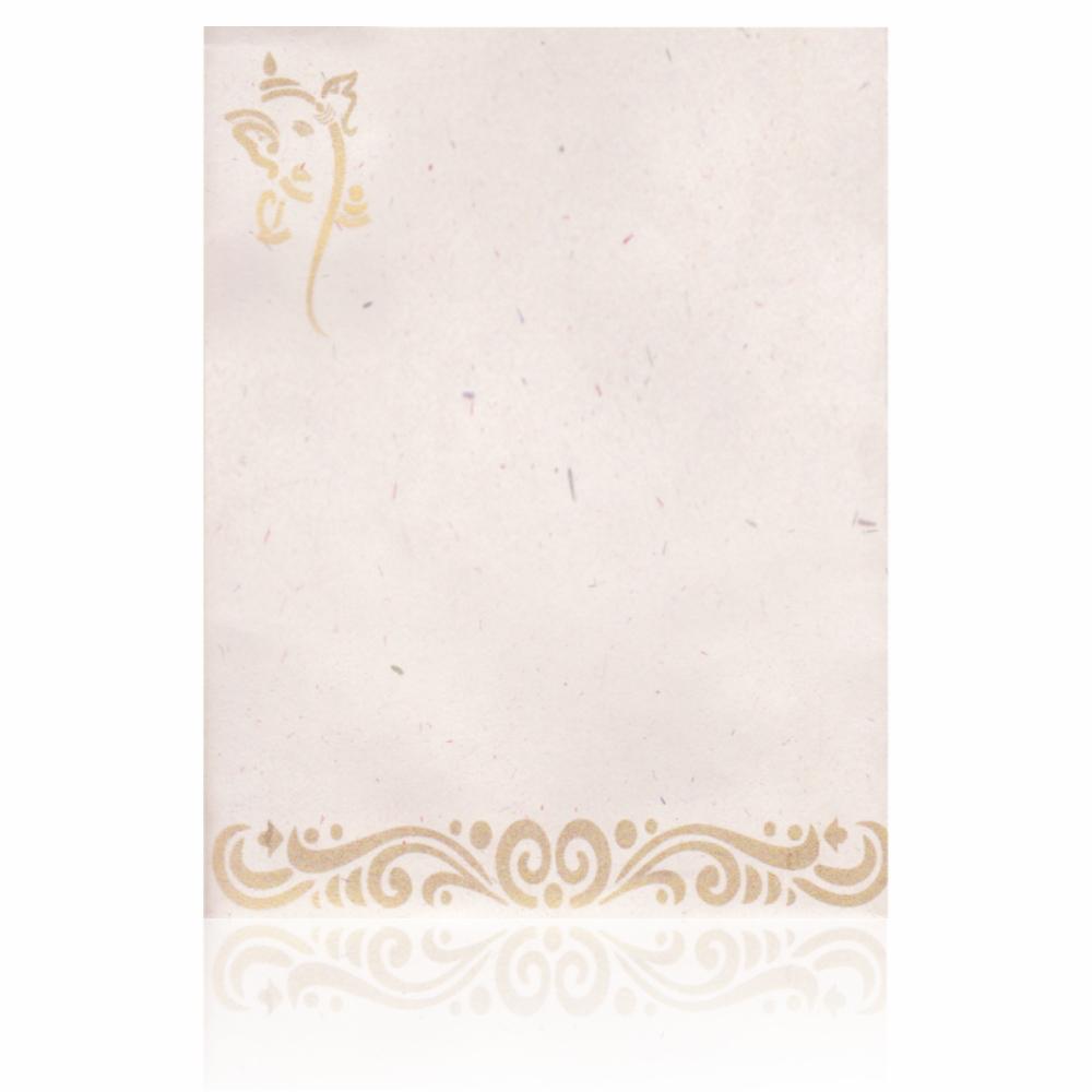 Red Ganesha Invitation Card-KNK4742