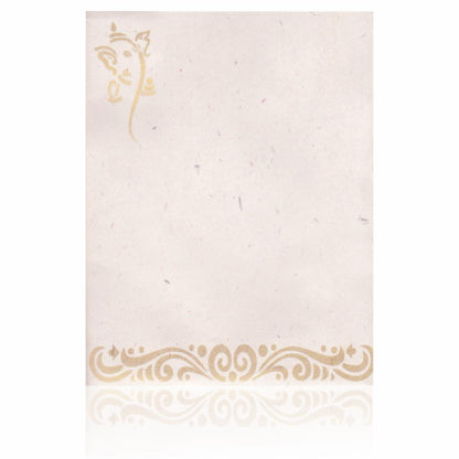 Red Ganesha Invitation Card-KNK4742