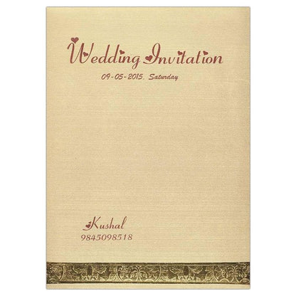 Invitation Card - Maroon Ganesha Card with Unmatched sophistication-KNK4882-King of Cards