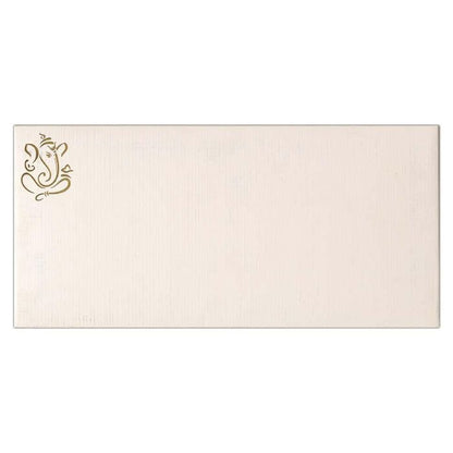 Padded Gold Ganesha Invitation Card-King of Cards