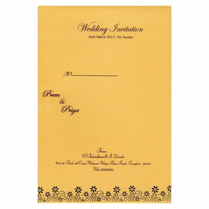 Padded Violet Invitation Card-KNK4984