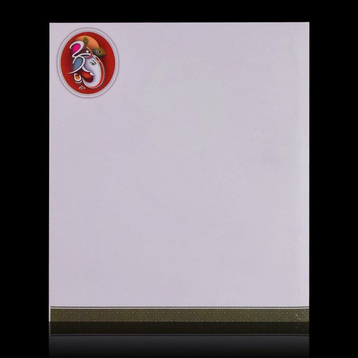 White Balaji Padmavathi Invitation Card-King of Cards